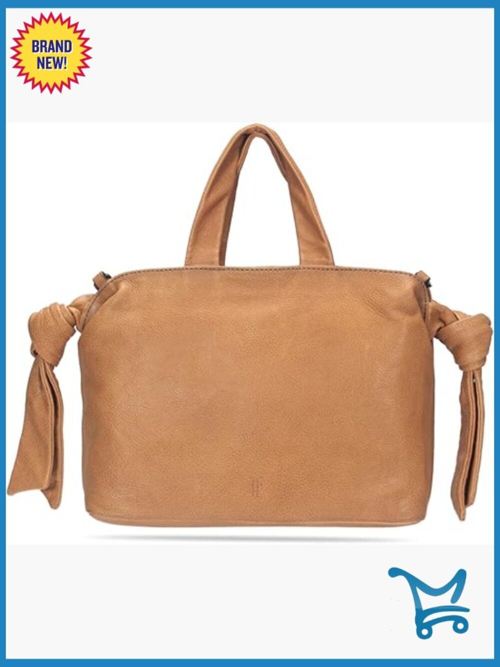 Genuine Leather Satchel Crossbody Bag Magnetic Closure One Size